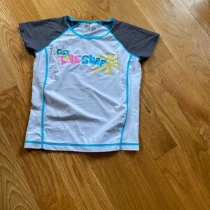 Old Navy Kids Swim Rashguard - White, Gray, and Multicolor
